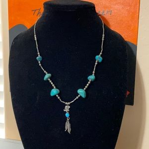 Sterling & Turquoise 20” Necklace